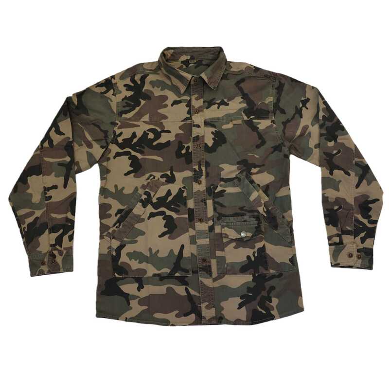Autumn Men's Camouflage Suit Cargo Top Multi-Pocket Loose Men's Jacket Casual Outdoor Coat Teenage Shirt
