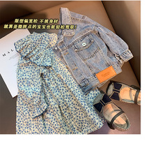 Mumu Girls Floral Print Dress Children's Fashion Queen Dress Baby 2023 Spring and Autumn New Arrival Cute Little Princess Dress