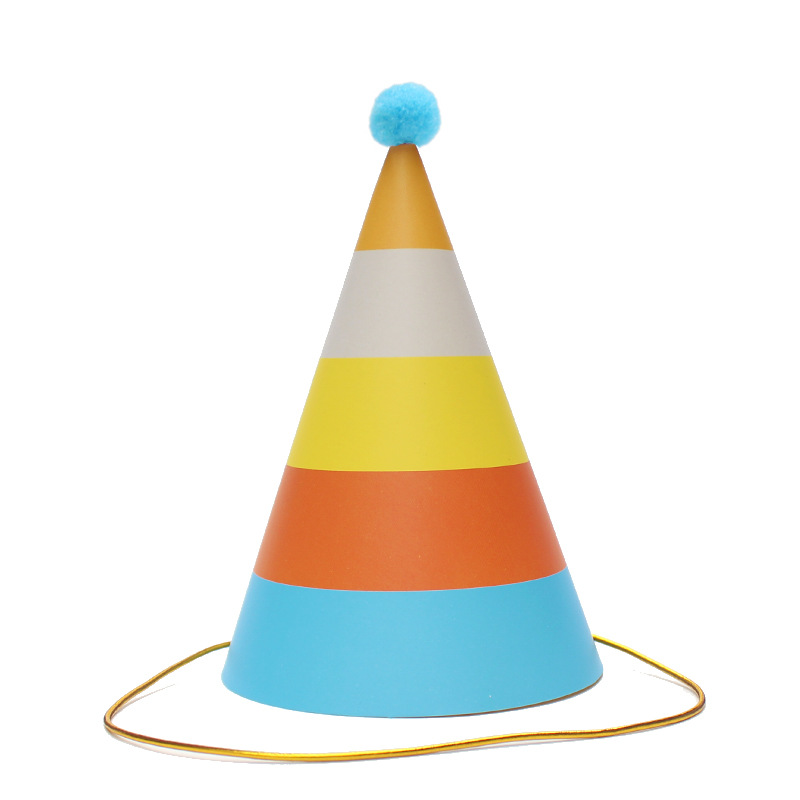 Sombreros de cumpleaños de embalaje independiente, sombreros de fiesta, sombreros de punta, sombreros de fiesta para bebés, sombreros de pastel