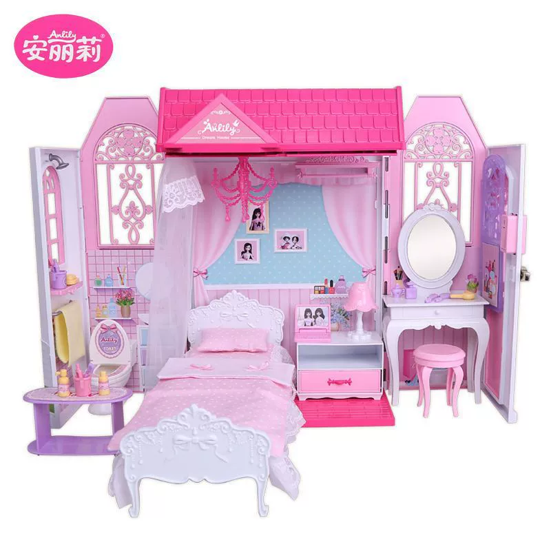 Doll, set, backpack, family villa, toy