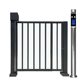 Zinc steel electric small door community intelligent automatic pedestrian access door swipe card face recognition fence advertising door