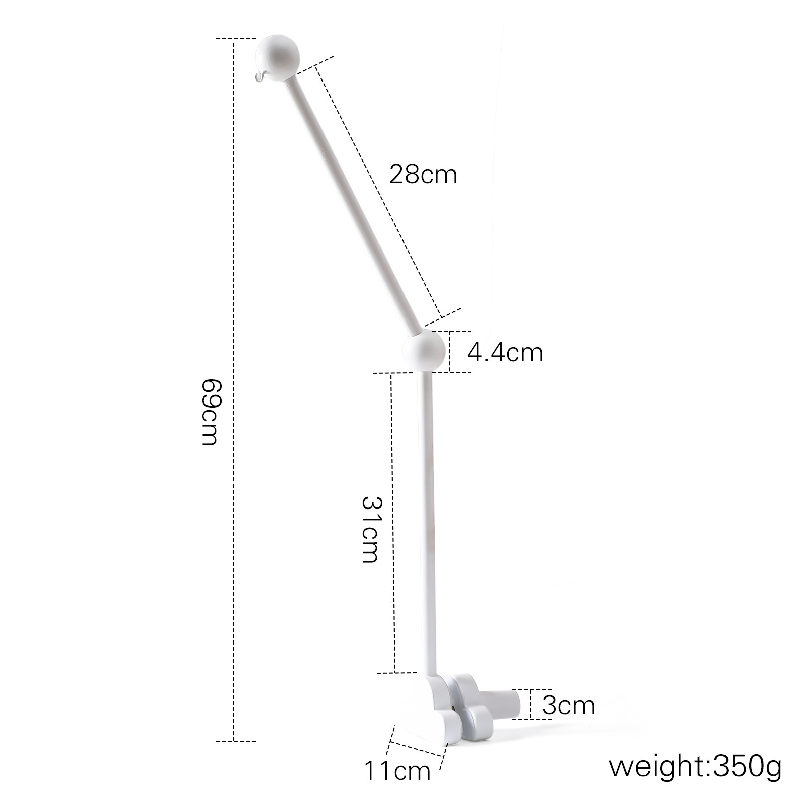Amazon simple campana de cama para bebé soporte de madera mosquitera barra colgante accesorios de campana de cama recién nacido soporte de campana de cama calmante
