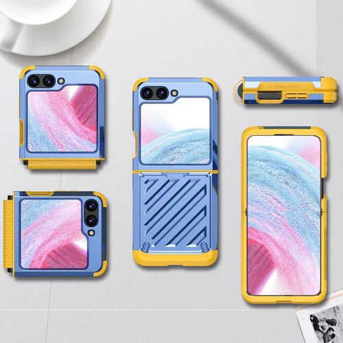 Applicable for Samsung Z Flip 5 phone case trend brand electroplated hinge integrated SGP armor flip 4 anti-slip protective case