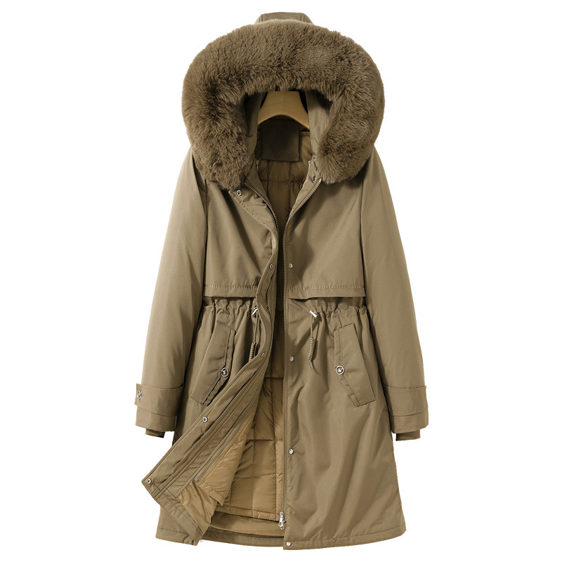2023 invierno nuevo terciero engrosado parker ropa de algodón femenina coreana ropa de algodón suelta estilo coreano moda de chaqueta de algodón de cintura versátil image 6