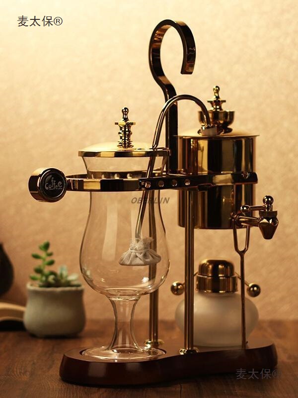 European Belgian Retro Coffee Pot Manual Coffee Machine Siphon Steam Coffee Luxury Business Gift Metabo