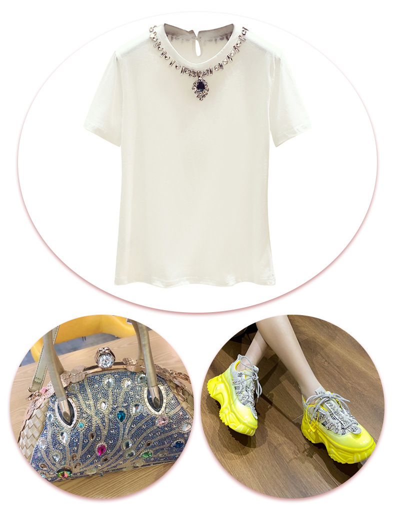 椭圆双圈 双吊水晶扣 服饰配件 DIY辅料围边钻水晶挂圈配件详情图7