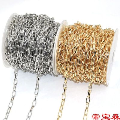 DIY Jewelry parts Iron Oval rectangle Cross chain Jewelry Chain Clothes & Accessories Earrings Bag Material Science