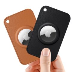 Apple Airtag カード保護カバー、Apple 紛失防止デバイス、レザーカードバッグ、ソフトプラスチック超薄型カード保護カバーに適しています。