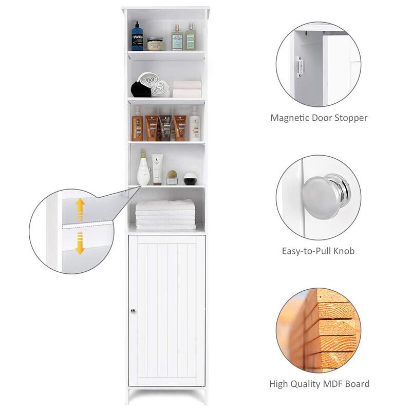 Factory Outlet Bathroom Cabinet, Storage Cabinet Bathroom Free Standing Tower Cabinet & Adjustable Shelves & Cupboard Door Factory Outlet Bathroom Cabinet, Storage Cabinet Bathroom Free Standing Tower Cabinet & Adjustable Shelves & Cupboard Door