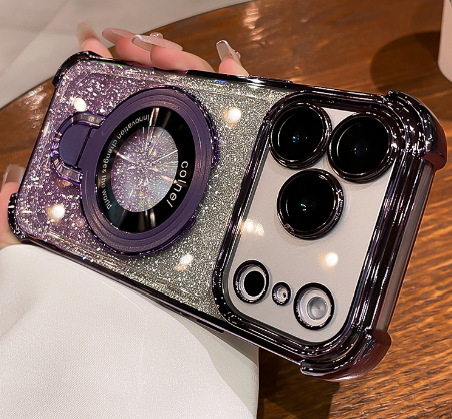 Bolsa de aire de cuatro esquinas transparente simple para iphone15 Apple 16ProMax funda para teléfono móvil 13 soporte de patrón de CD para hombres y mujeres