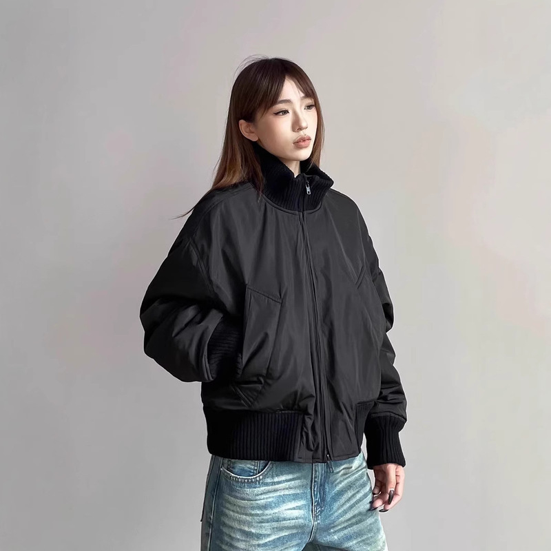 Heavyweight Double-Layer Faux Two-Piece Hooded Leather Jacket Top for Women, Autumn Oversized Couple Flight Jacket Coat