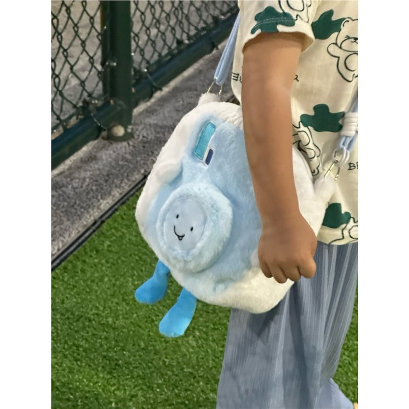 Mini12/Protective Cover Polaroid Wide/Se Camera Bag Halter Plush Crossbody Bag Cute Cartoon Cosmetics Bag