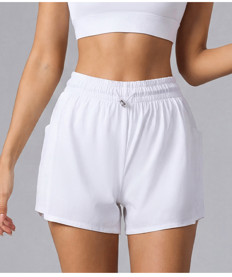 AYM038185 Breathable Short Pants Anti-Exposure Loose Pocket Yoga Pants Aoyema wholesale