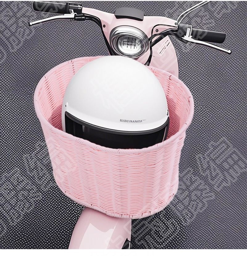 Rear basket for electric bike, electric scooter rear basket with cover, storage bag, basket for storing items, helmet holder, large capacity