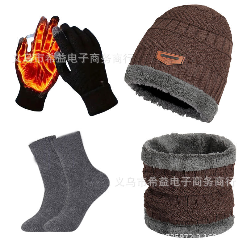 브라운 4종세트 [회색양말]실