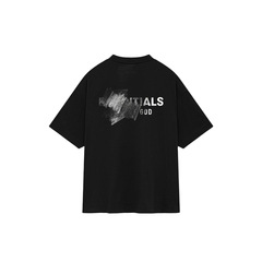 25SS-Essentials ダブルストリング ハイストリート シリコンプリント 半袖TEE ルーズフィット 半袖 トレンド半袖 新スタイル