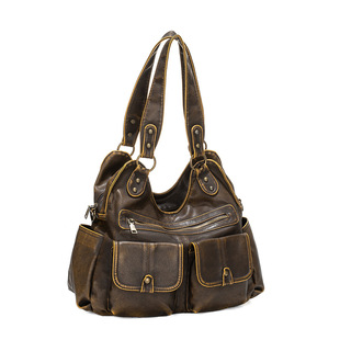 Bronze one-shoulder bag, handheld storage system