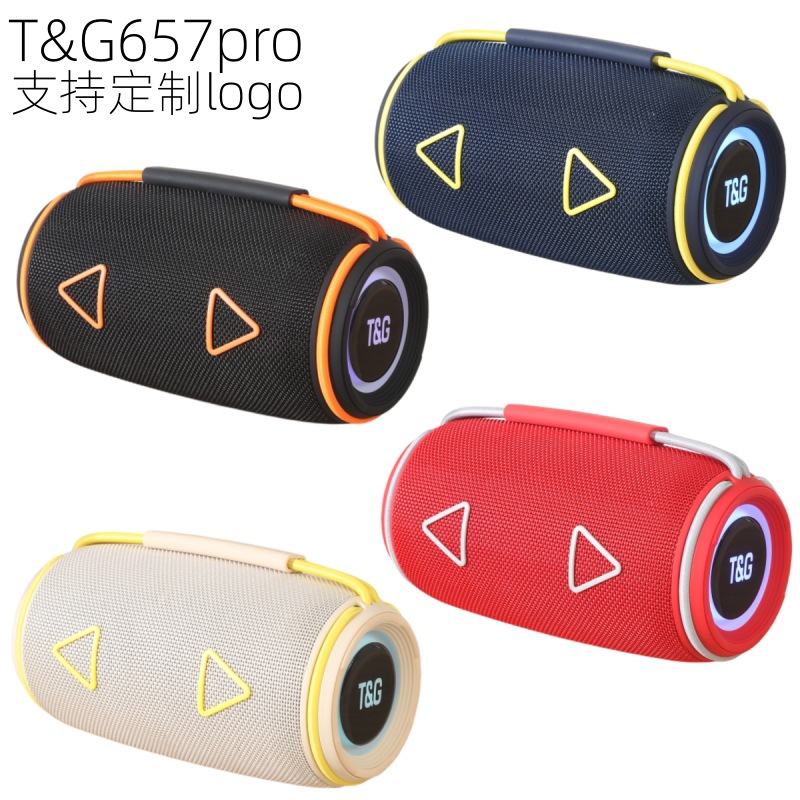 Transfronterizo TG657pro altavoz Bluetooth tarjeta portátil TWS subwoofer inalámbrico pequeño sonido altavoz Bluetooth
