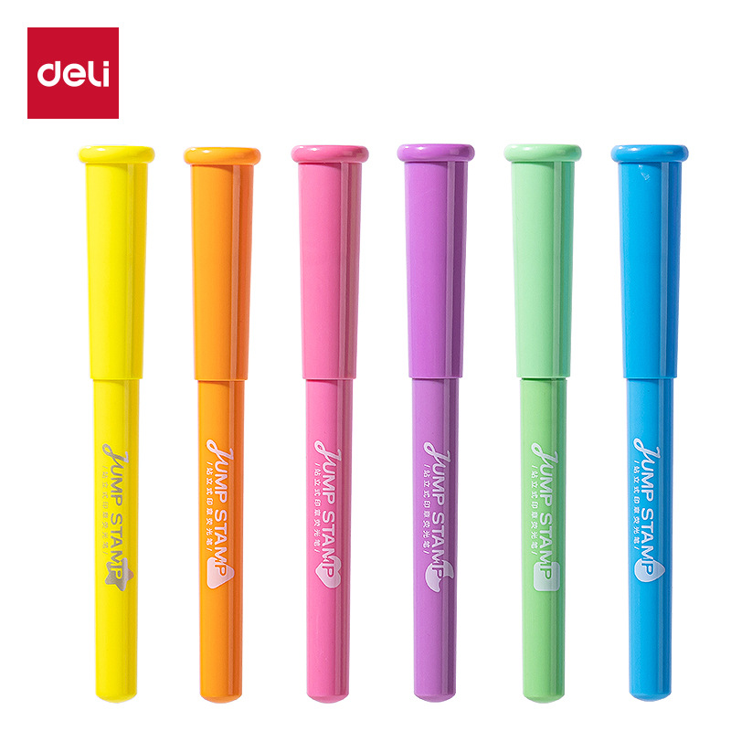 SK450 impresión de salsa de impresión resaltador anti-halo colorido bolígrafo marcador para estudiantes 6 paquetes