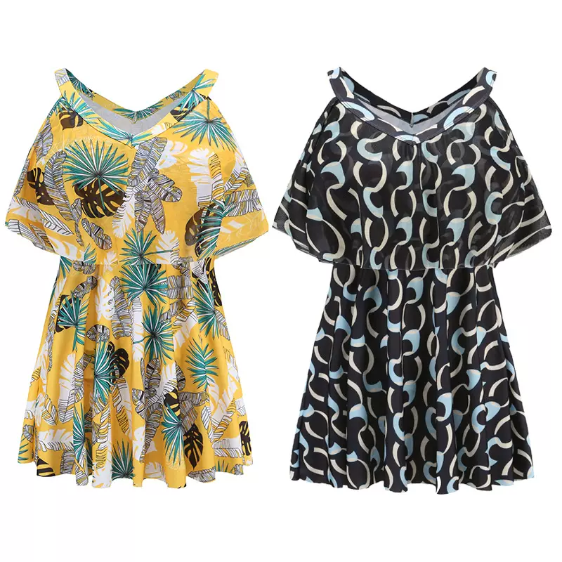 泳衣女款连体保守裙式女士泳装遮肉显瘦温泉2025新款女式游泳衣