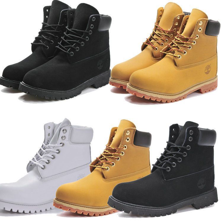 Timberland Martin Boots New Men's Yellow Boots High-Top Genuine Leather Indestructible Workwear Combat Heightening Nostalgic