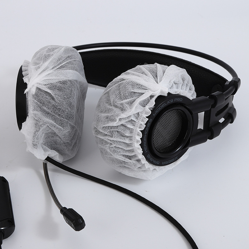 Disposable headphone set headphone cover dustproof e-sports game internet cafe non-woven breathable earmuffs earmuffs