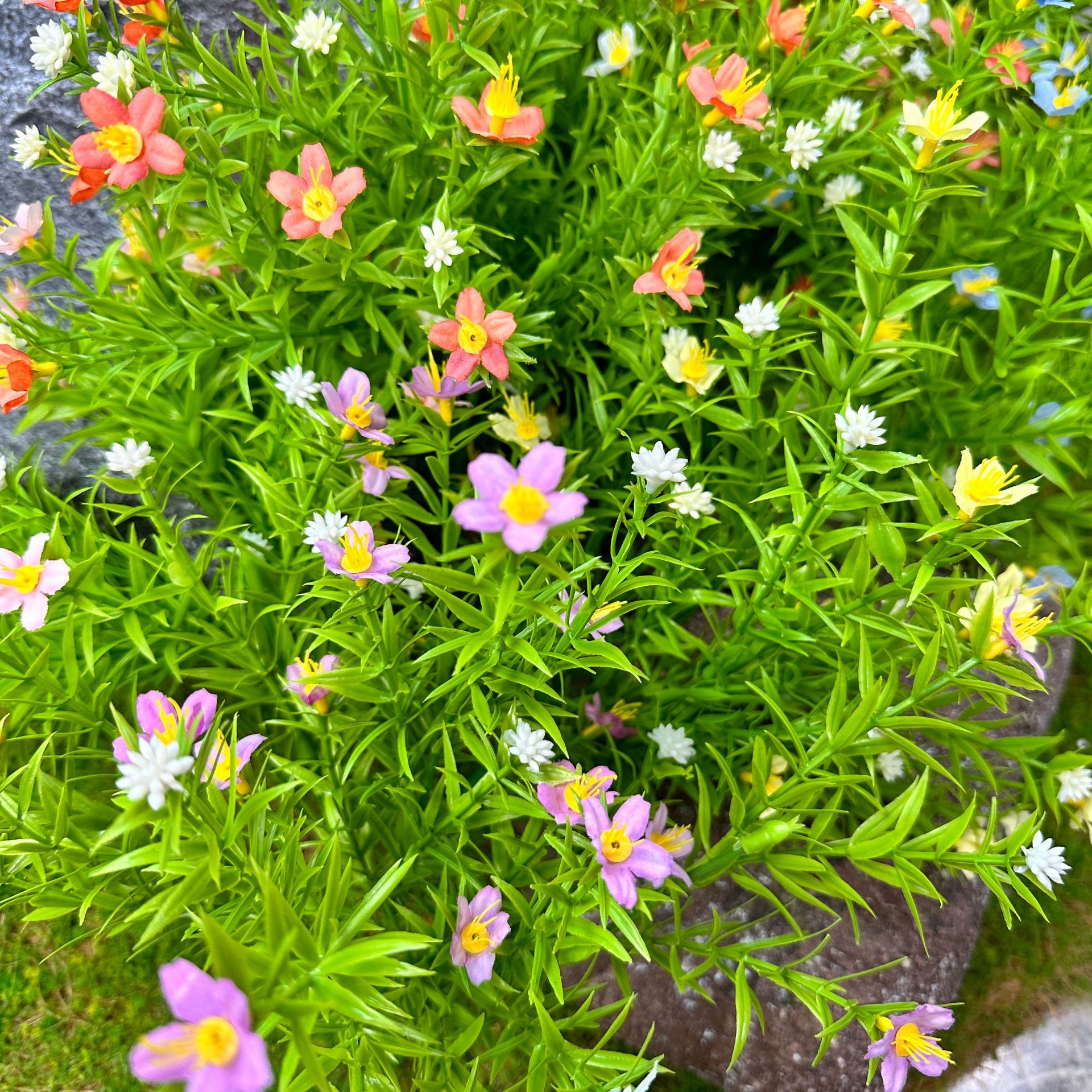 Flor artificial Gypsophila única flor falsa arreglo floral decoración estilo pastoral sala de estar patio decoración de mueble de TV