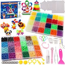 夜光水粘珠神奇水雾魔豆玩具diy手工拼豆豆拼图喷水魔法珠批发