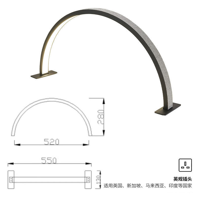 Nuevo medio mes de manicura lámpara LED protector de ojos manicura pestañas bordado lámpara de brillo de salón de belleza especial lámpara de horneado lámpara transfronteriza