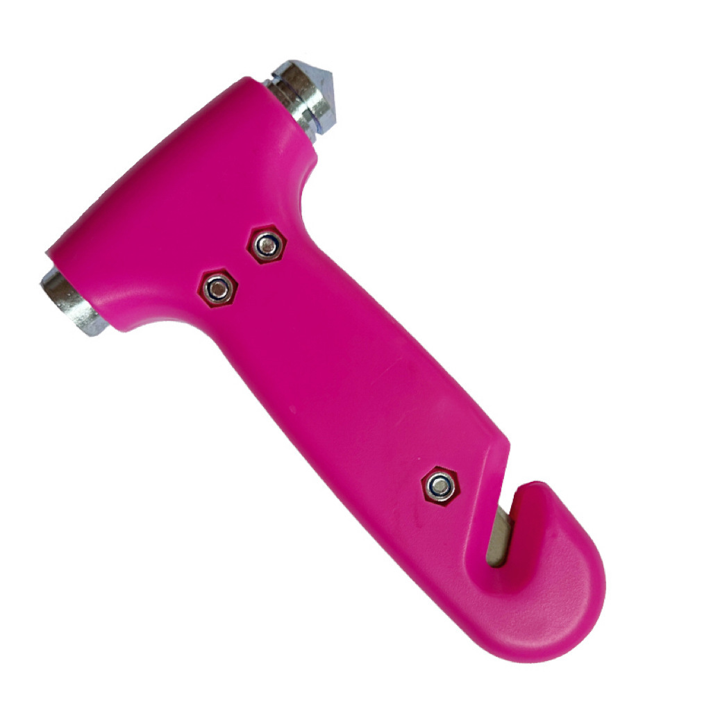 Car Safety Hammer, Window-Breaking Self-Driving Emergency Tool, Multi-Functional Two-In-One Solid Fire Escape-Breaking Life-Saving Hammer