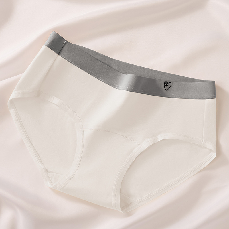 Serie desnuda ~ ropa interior de mujer sin costuras entrepierna inferior de algodón puro ropa interior de mujer cintura media calzoncillos transpirables cómodos mujeres