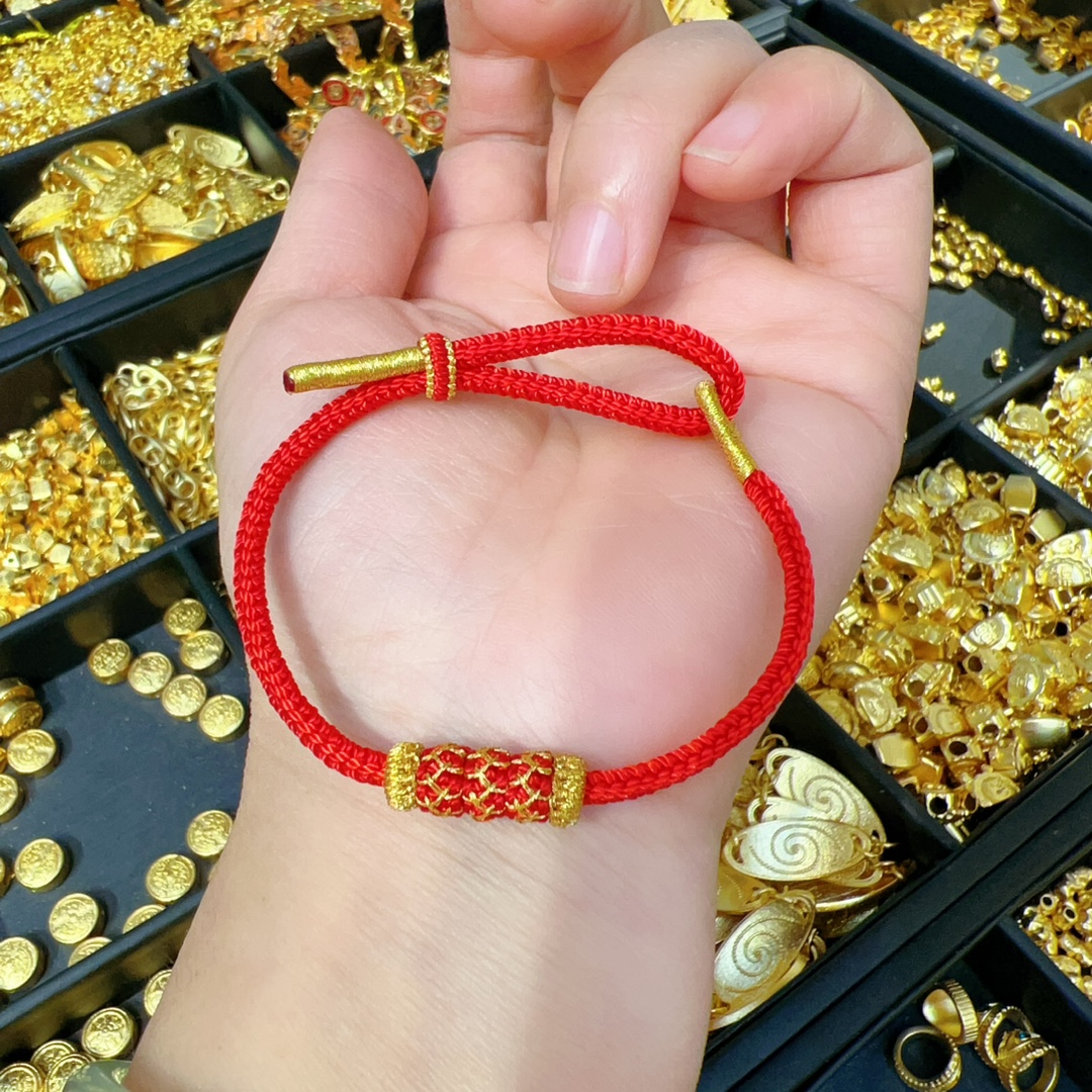 2024 dragon scale bracelet red rope girlfriends couple's Zodiac universal Happy New Year dragon rope bracelet