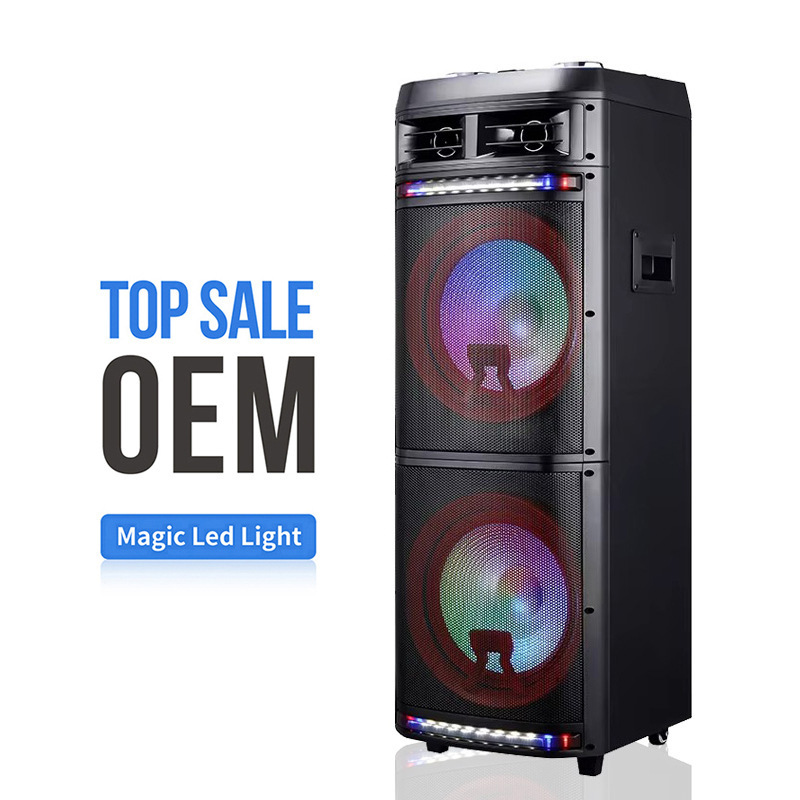 外国貿易ダブル 12inch LED カラーライト重低音大型 Bluetooth スピーカー屋外スクエアダンスカラオケワイヤレスマイクオーディオ|undefined