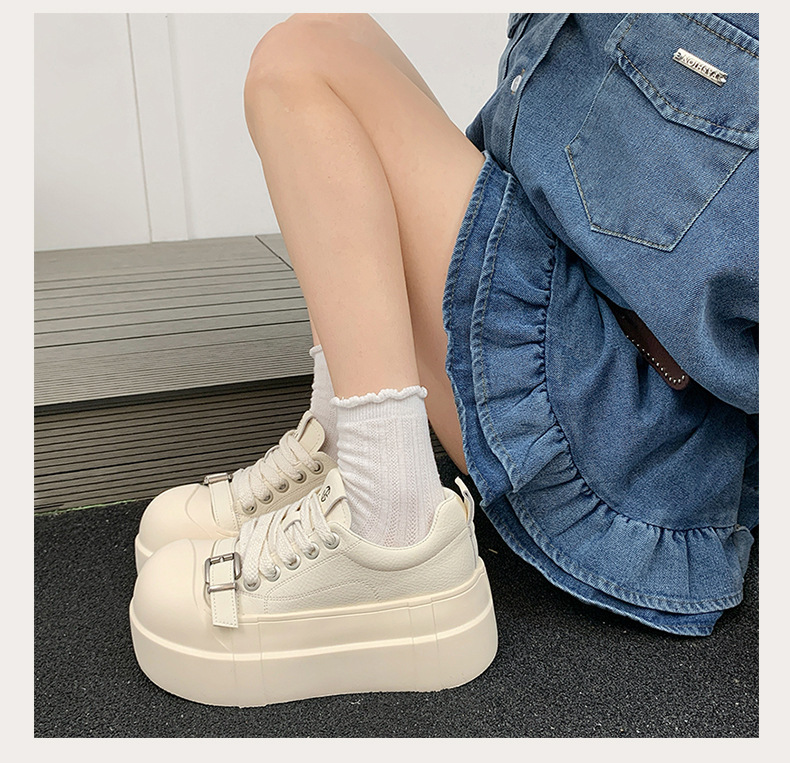 High-end Women's Sneakers With Thick Soles Height Increase, New Spring/autumn Model, Sporty And Casual, Super Popular_vogvips.com