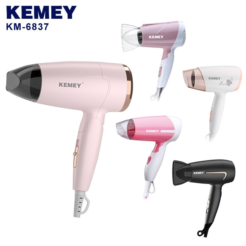 Kemei Kemei Cross-Border Hair Dryer Foldableable Portable Hair Dryer Low Power Dormitory Hair Dryer Household European Standard