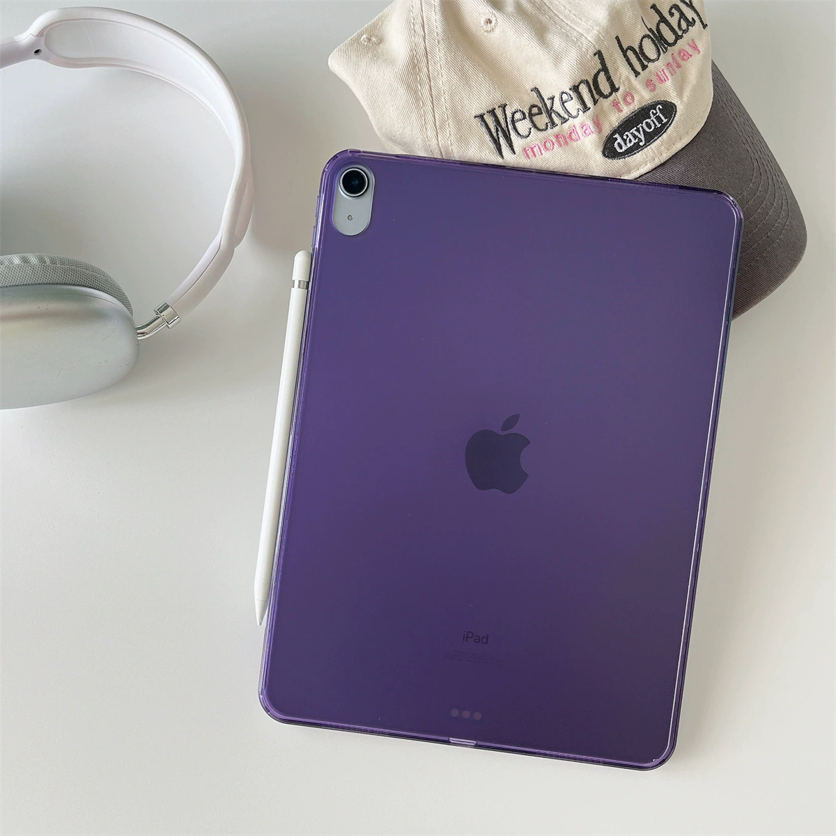 Подходит для iPadPro11 защитная крышка акрил 2024 13-дюймовый Air6/5 ощущение кожи 10.2 против падения твёрдый корпус