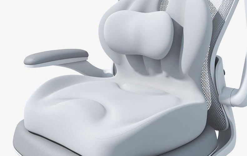 Cross-border New Memory Foam Cushion Ass Cushion Chair Cushion Waist Integrated Waist Protection Backrest Cushion Sedentary