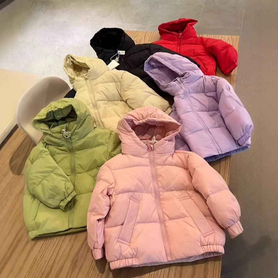 Down jacket, velvet hoody, duck down