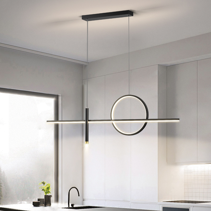 Lámpara del comedor lujosa moderna y simple lámpara de mesa de comedor de estilo nórdico minimalista