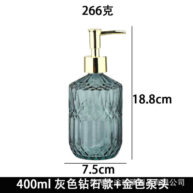 Dispensador de Loción y Jabón Líquido de Vidrio Esmerilado para Hotel y Hogar image 36