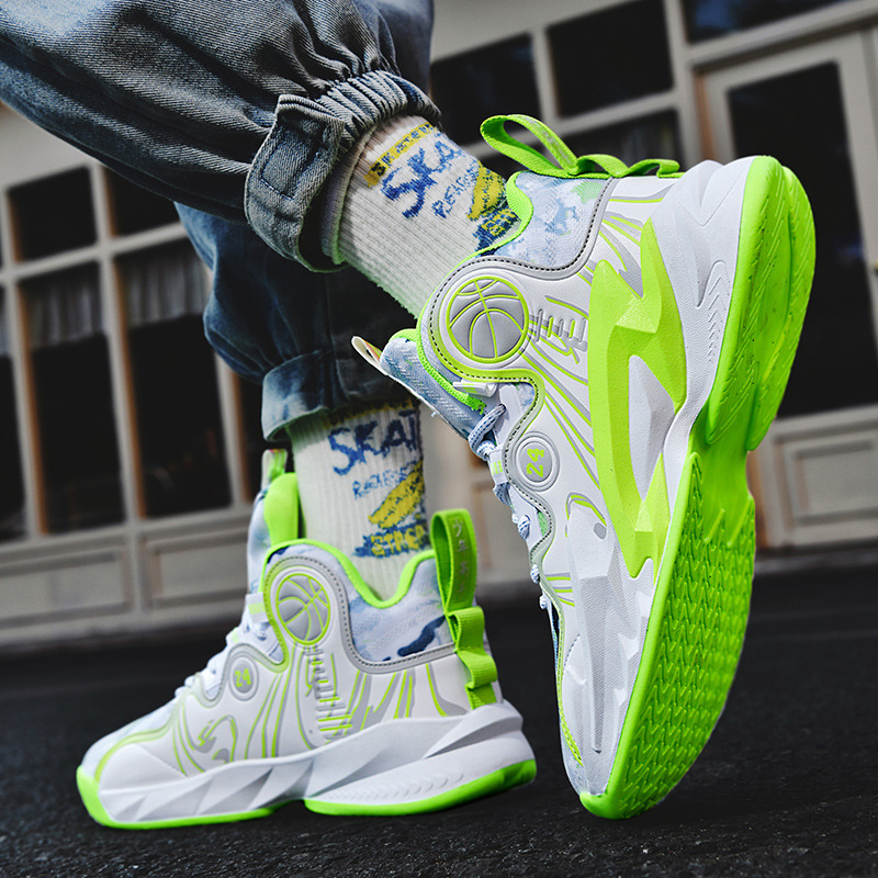 Basket-ball pour enfants, chaussures de course pour étudiants, baskets antidérapantes pratiques, pour adolescents, nouvelle collection printemps 2024_voghion.com