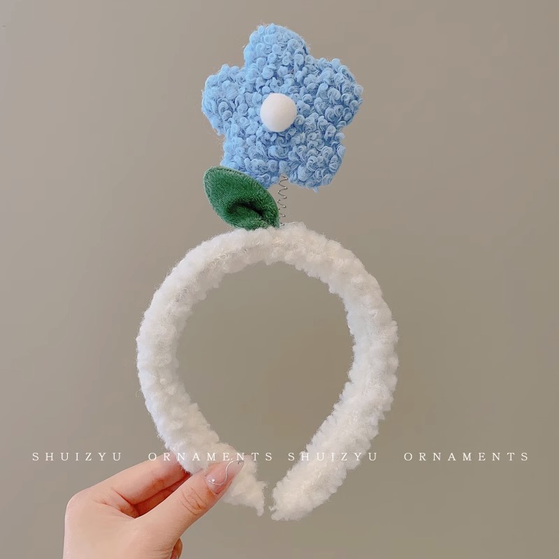 Face Wash diadema especial femenina 2023 nueva diadema femenina antideslizante horquilla de pelo de felpa Paquete de pelo banda de pelo de dibujos animados tocado