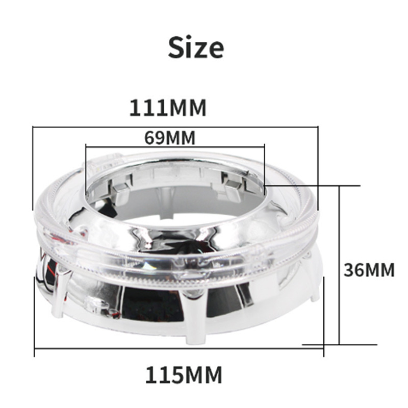 GTI cubierta integrada cubierta decorativa de lámpara de automóvil guía de luz cubierta decorativa integrada resaltada