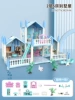 [Color Box] Blue 5-bedroom villa-Send doll 2+1 light string