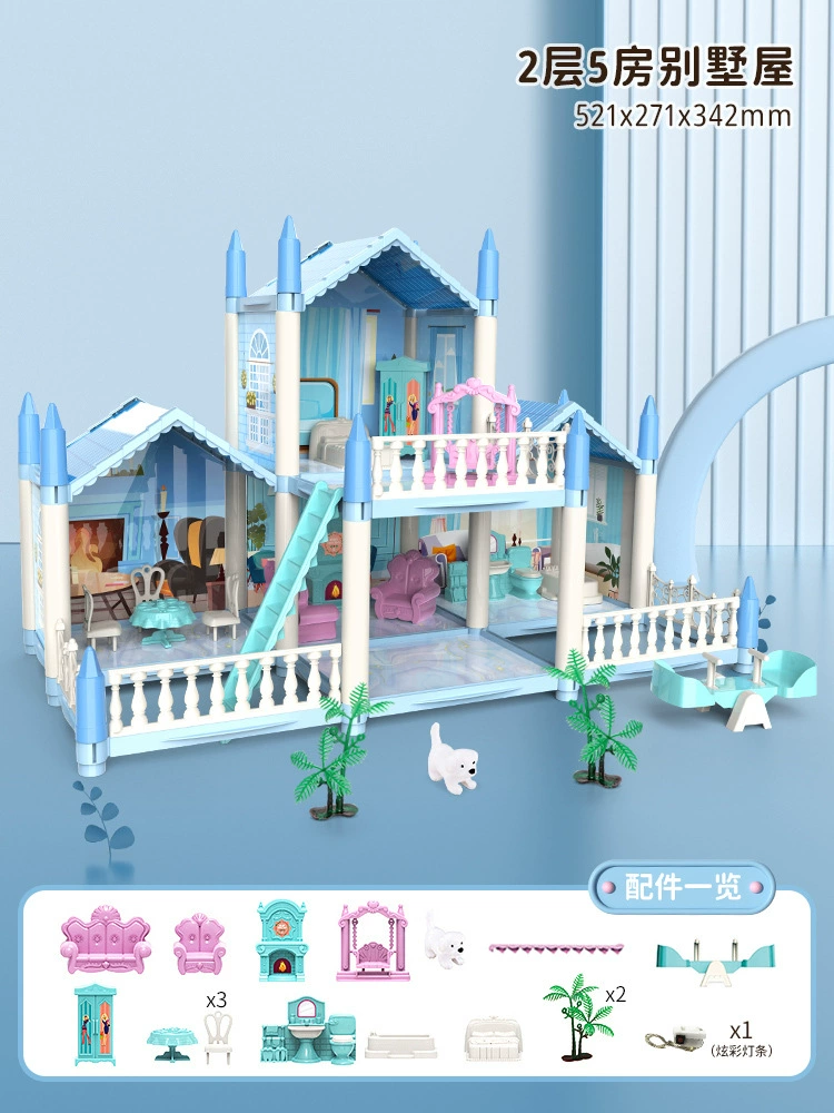 Toy, family castle, villa, set, constructor, house