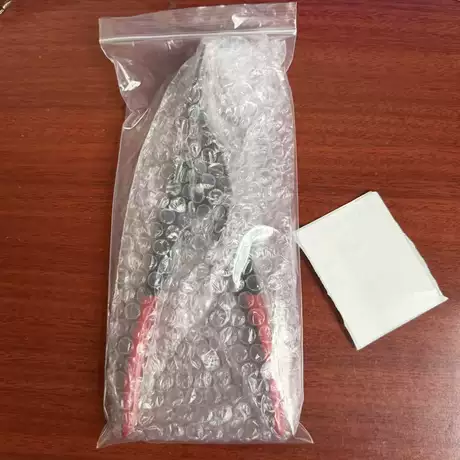 Bubble bag + opp bag (can be labeled)