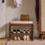 家居木质门廊软包玄关凳