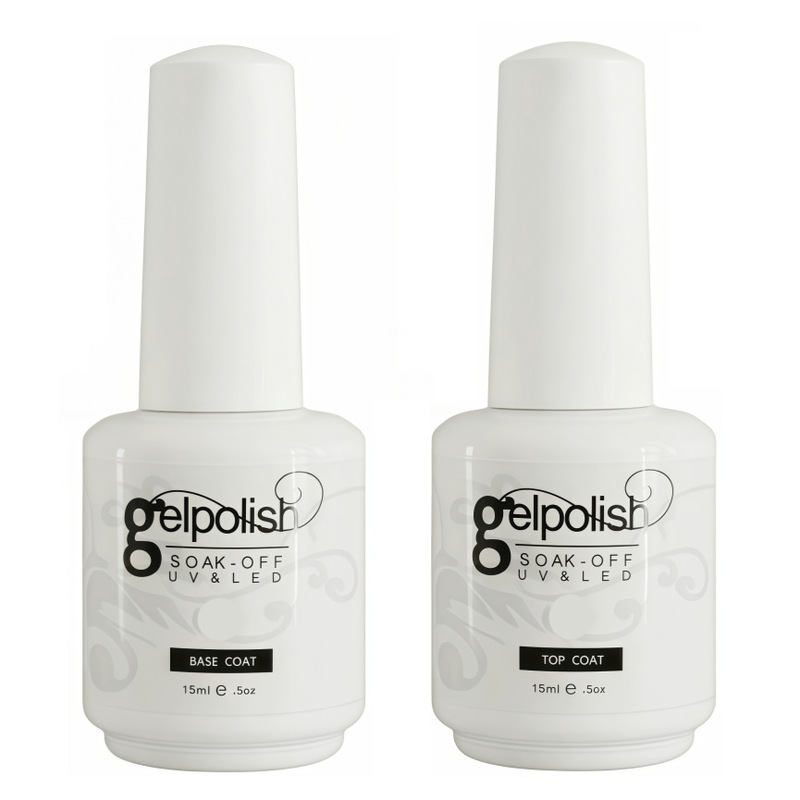 Nail Polish Gel, No-Wash Top Coat, Removable Base Coat, High Gloss, Long-Lasting, Strengthening Functional Gel
