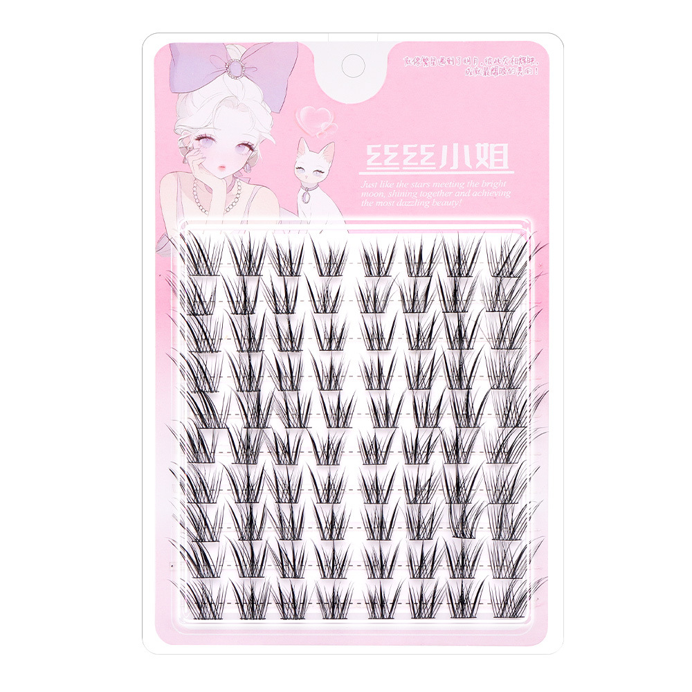 Miss Silsi nuevo estilo chino original Fox natural verde hill Fox en la foto Tu Shan Fox grueso inclinado volar pestañas segmentación estilo nacional