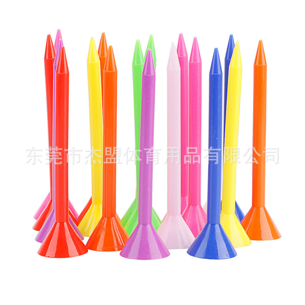 Nueva bola de golf nail tee copa de vino con soporte de la capa de plástico asiento de la bola de color mezclado entrega 83mm transfronteriza Venta caliente